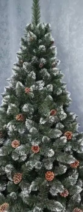 Якісна штучна ялинка з шишками, вогнетривка , висота 2.0 метра