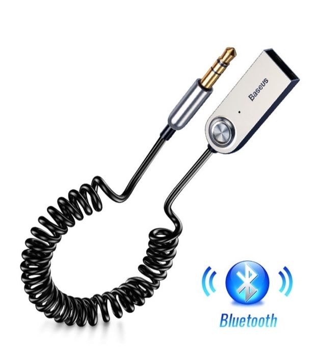 Блютуз в авто Baseus BA01 Bluetooth AUX автомобільний аудіо адаптер