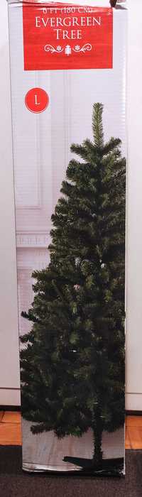 Nowa, sztuczna choinka, Evergreen Tree, 180 cm, Tesco