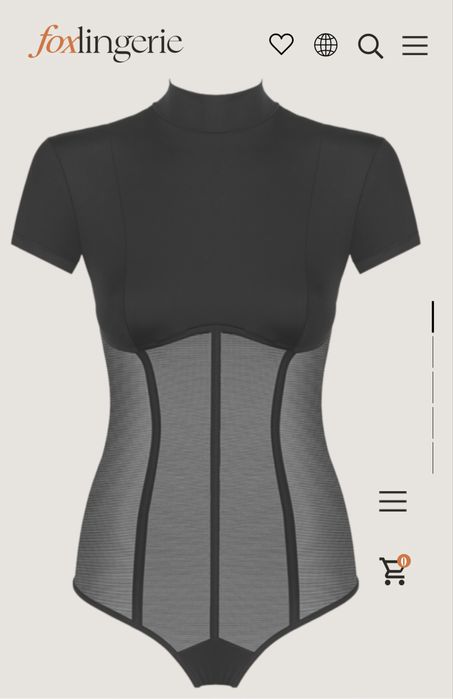 Боді (корсет) з прозорими вставками