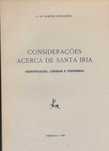 Considerações acerca de Santa Iria