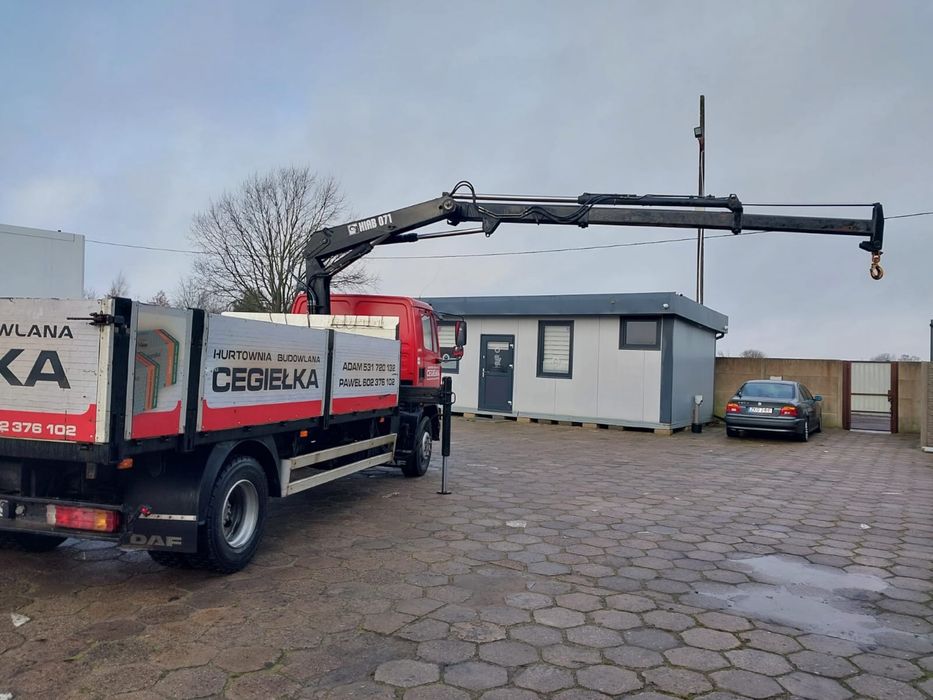 Samochód ciężarowy Daf 55 z żurawiem Hiab 071