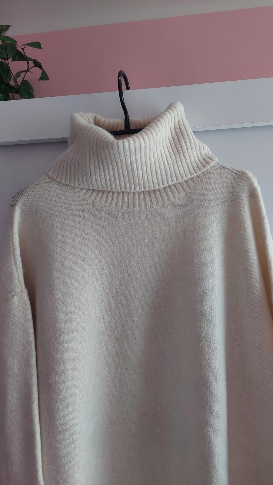 Sukienka swetrowa tunika golf Mango Wool blen L 40d