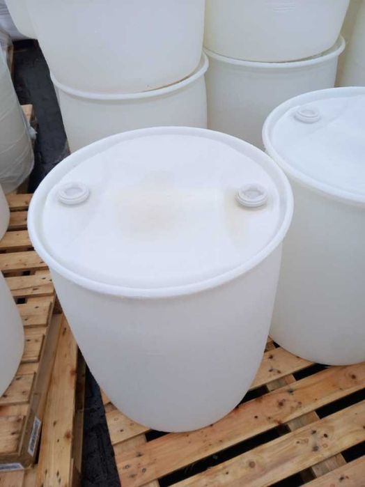 Бочки б\в 160л , 2 корки, пластик ЧИСТІ, ХАРЧОВІ  (бак, тара, ємність)