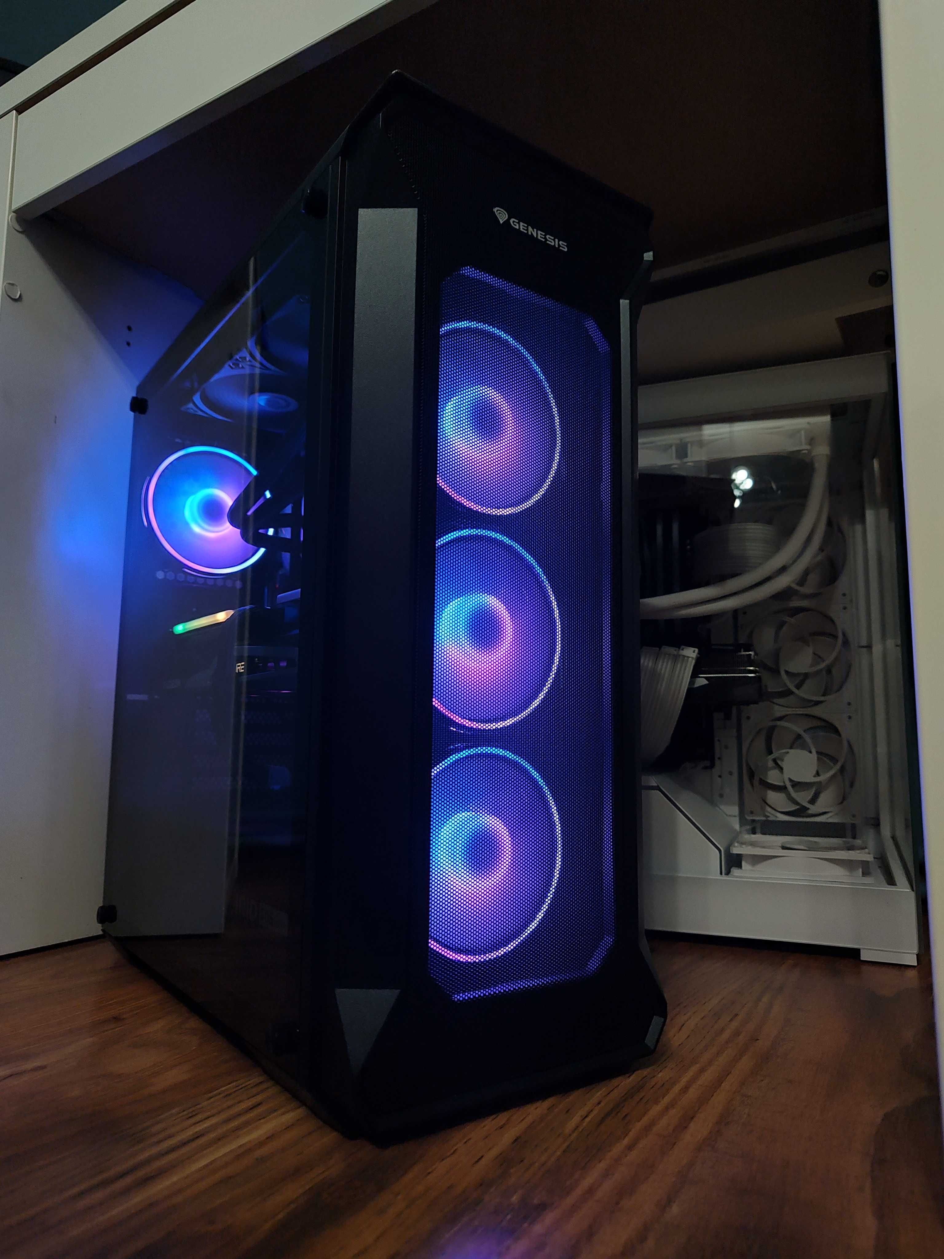 Komputer Gamingowy RX6700Xt  caly zestaw monitor mysz klawiatura win10
