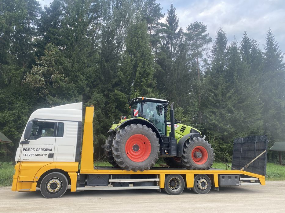 Transport maszyn do 14 T Usługi transportowe Laweta