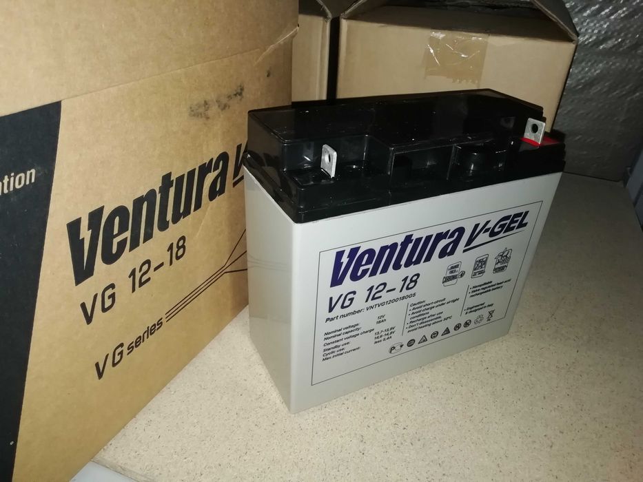 Акумулятор VENTURA 7, 7,2, 9, 12, 18Аг длясигналізації, інтернету, ББЖ