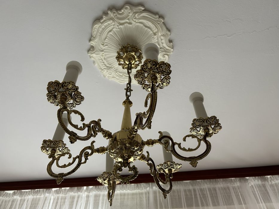 Lampa mosiężna wisząca