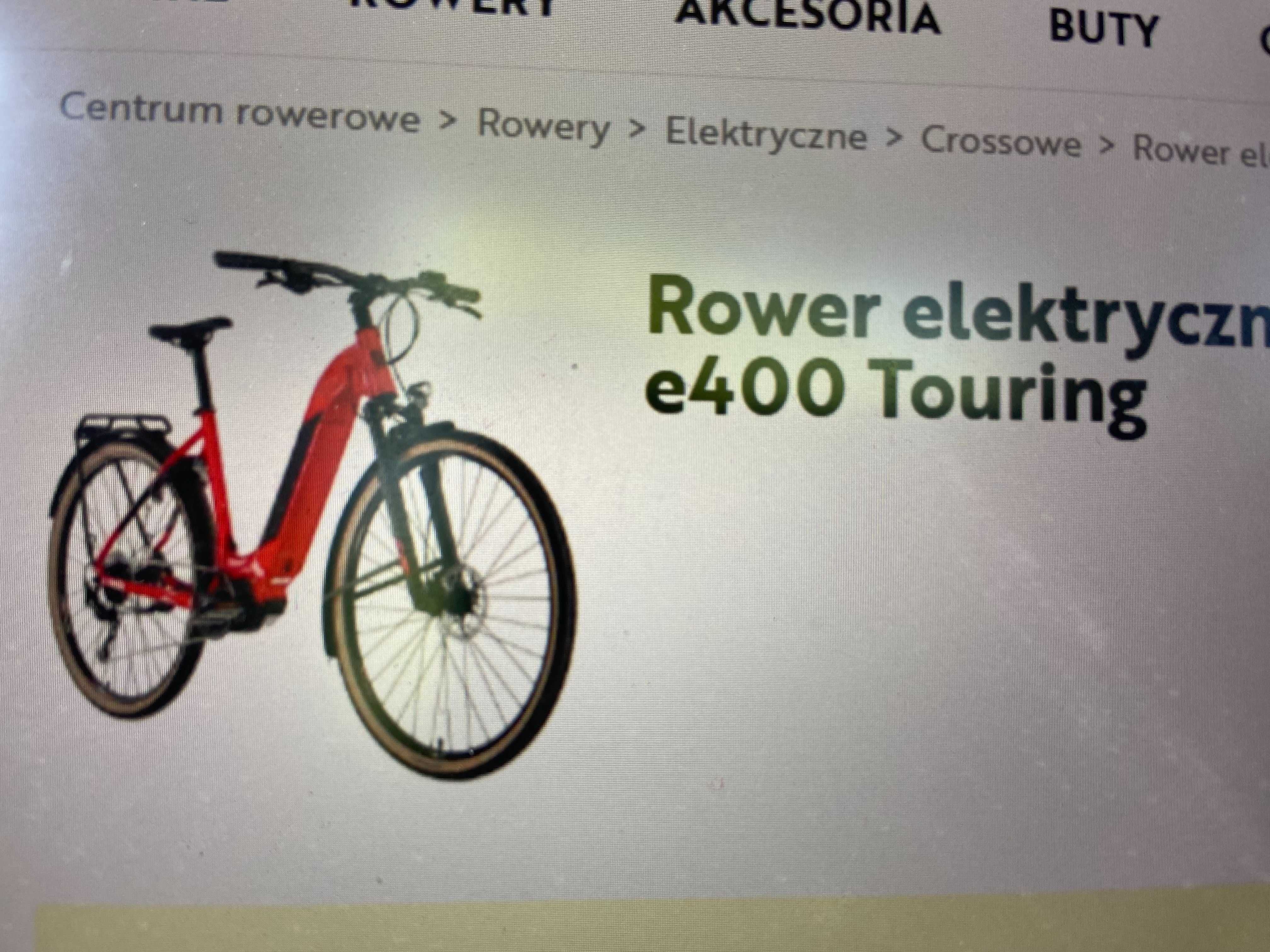 Rower elektryczny damski ROCK MACHINE Crossride INT e400 Touring