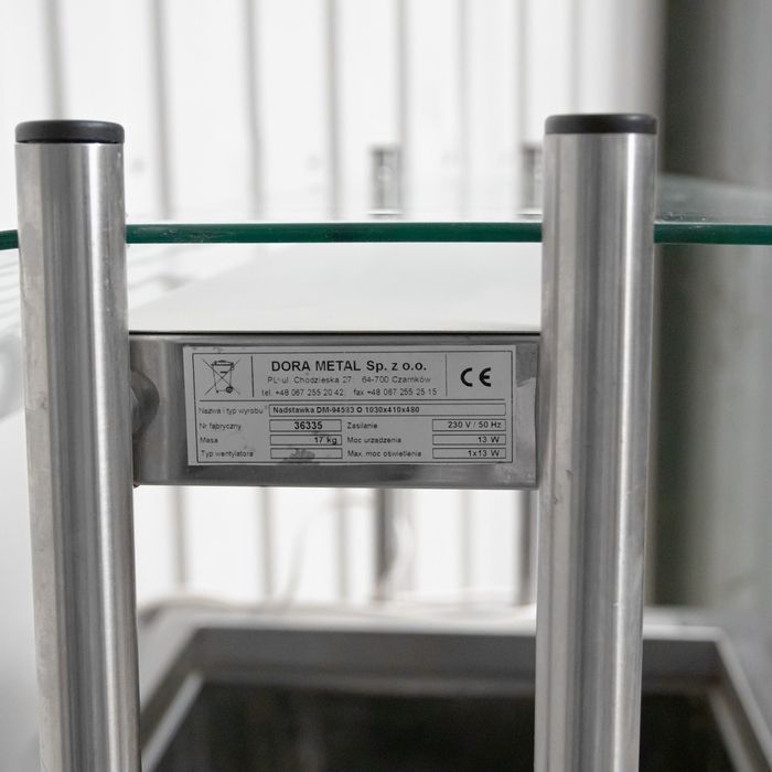 Lada sałatkowa chłodnicza Dora Metal 108x70x130 cm