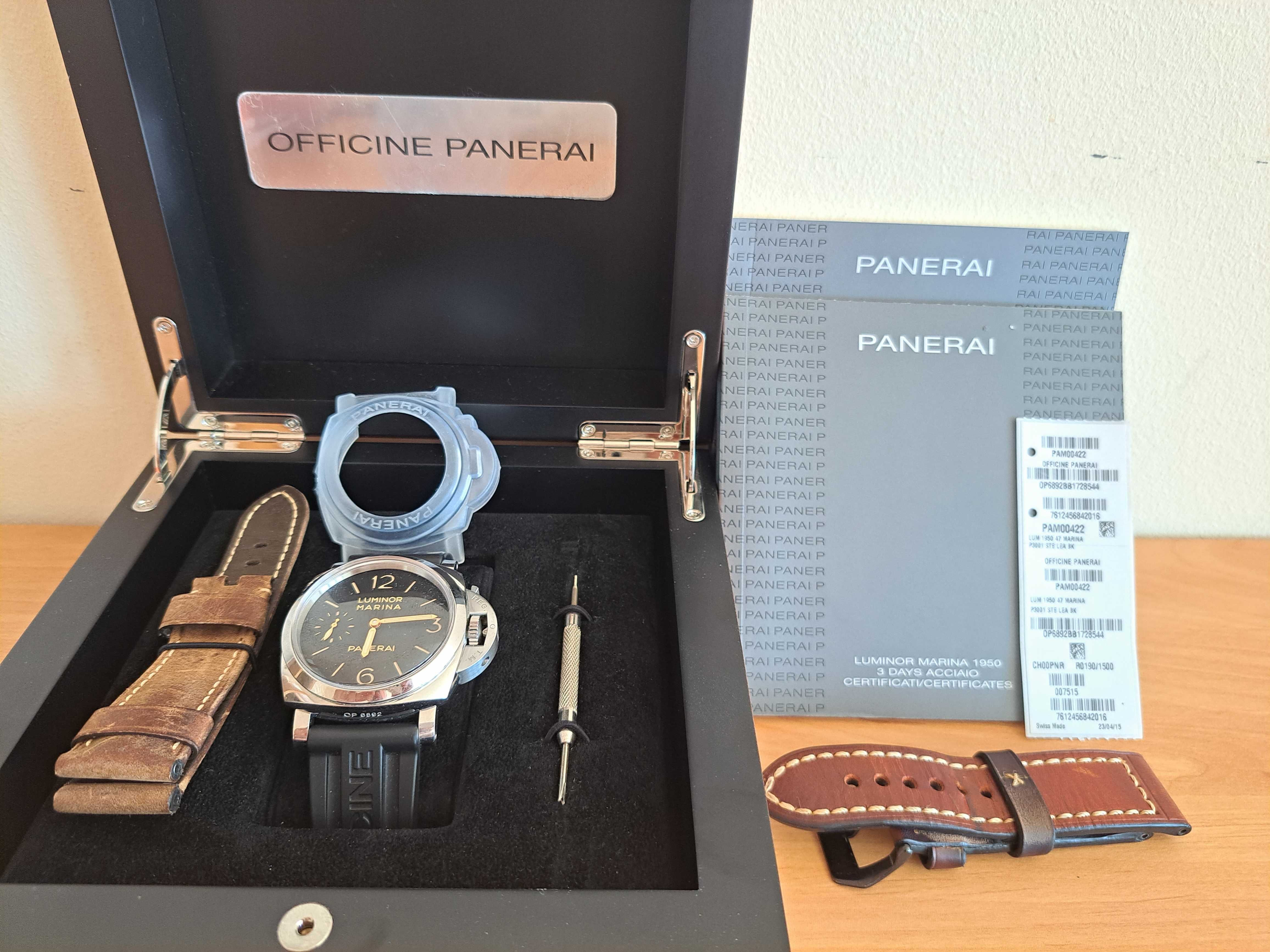 PANERAI LUMINOR  MARINA PAM00422  reserva corda 3 dias