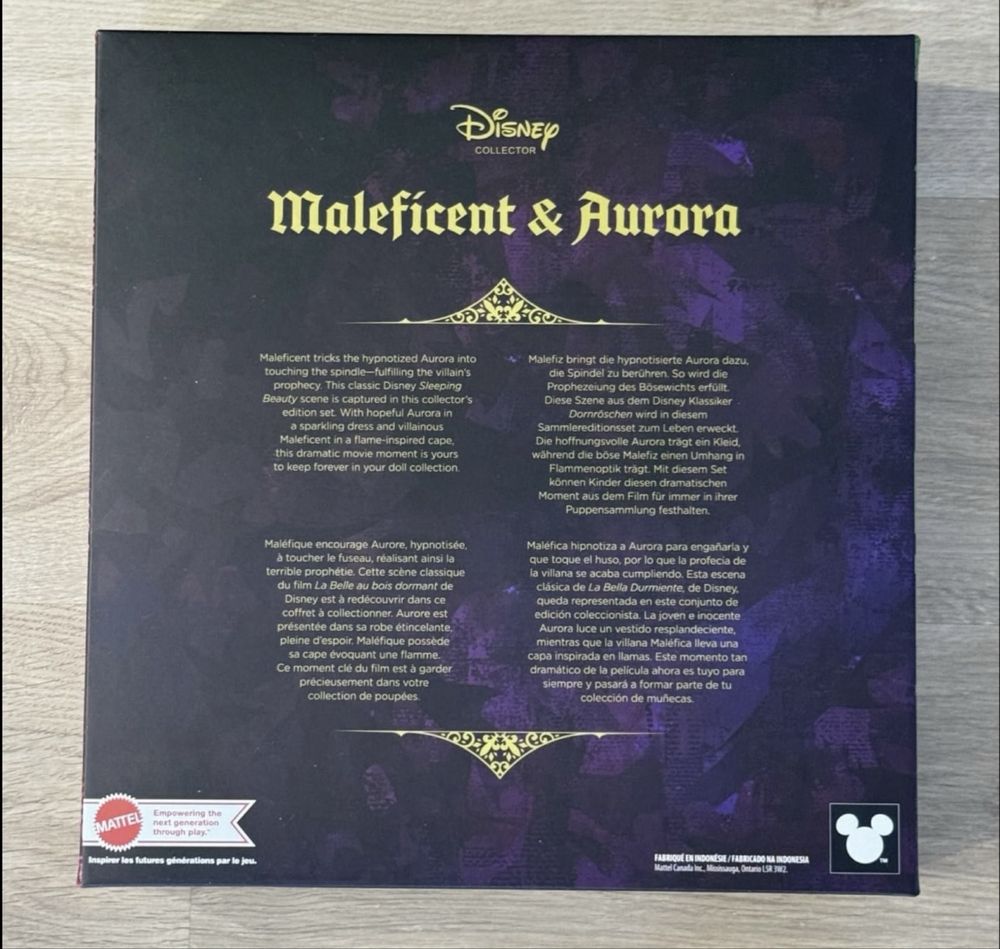 Mattel Disney Diabolina i Aurora Lalki kolekcjonerskie