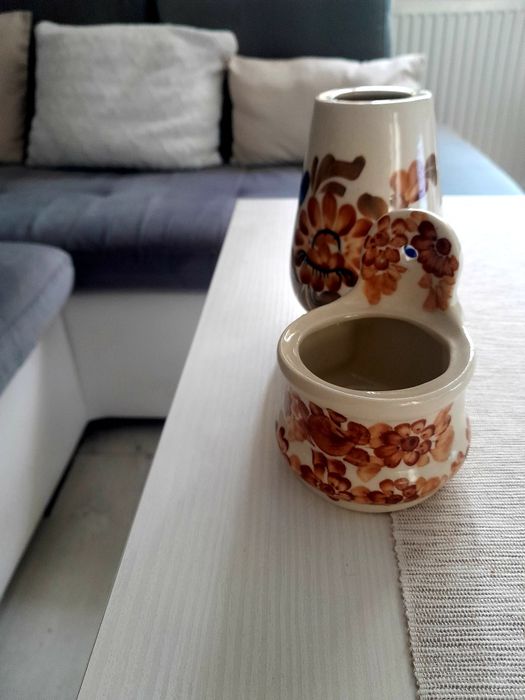 Wazon , solniczka ceramika fajans Bolesławiec Włocławek