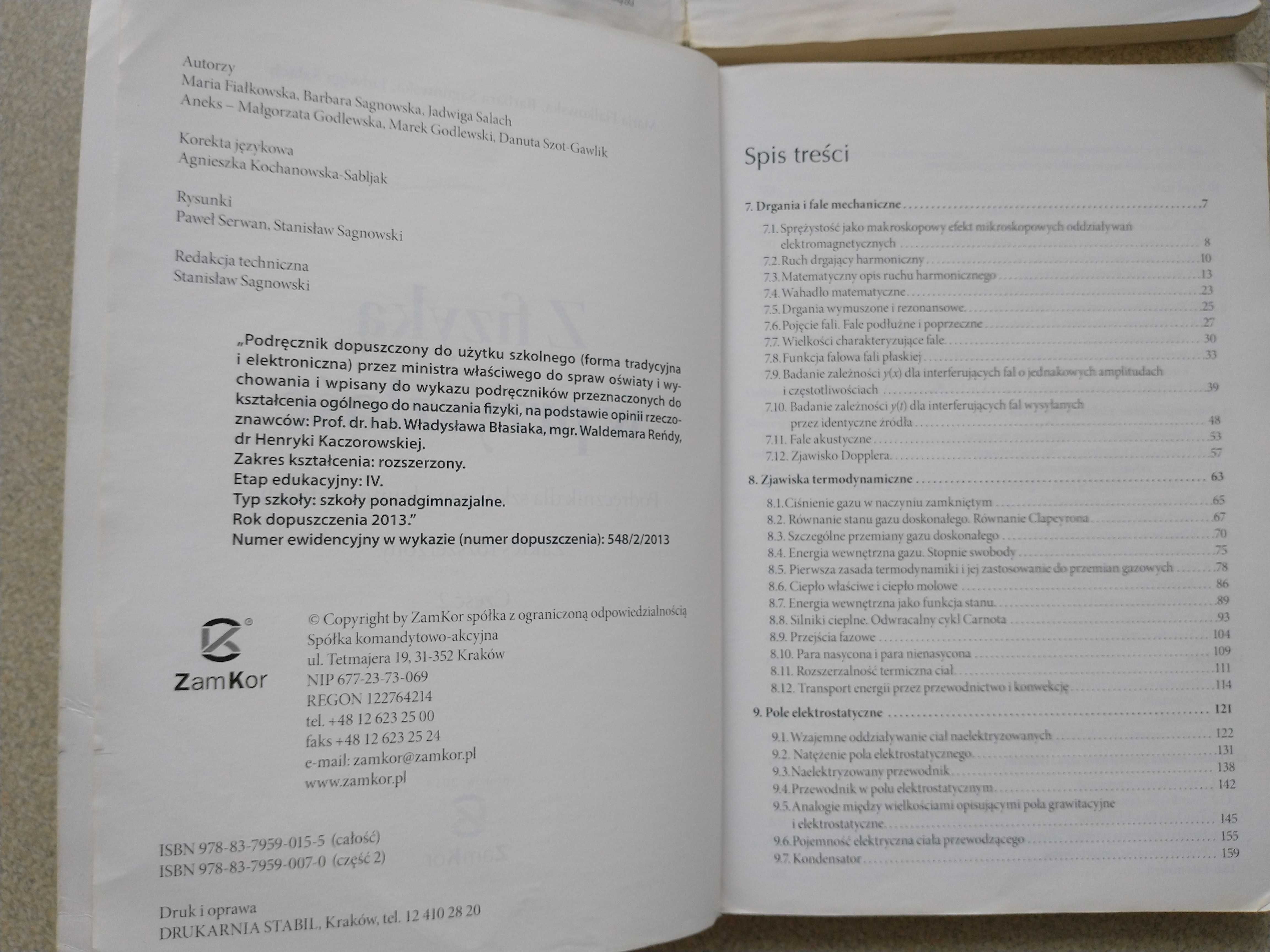 Z fizyką w przyszłość 1, 2 podręczniki zakres rozszerzony