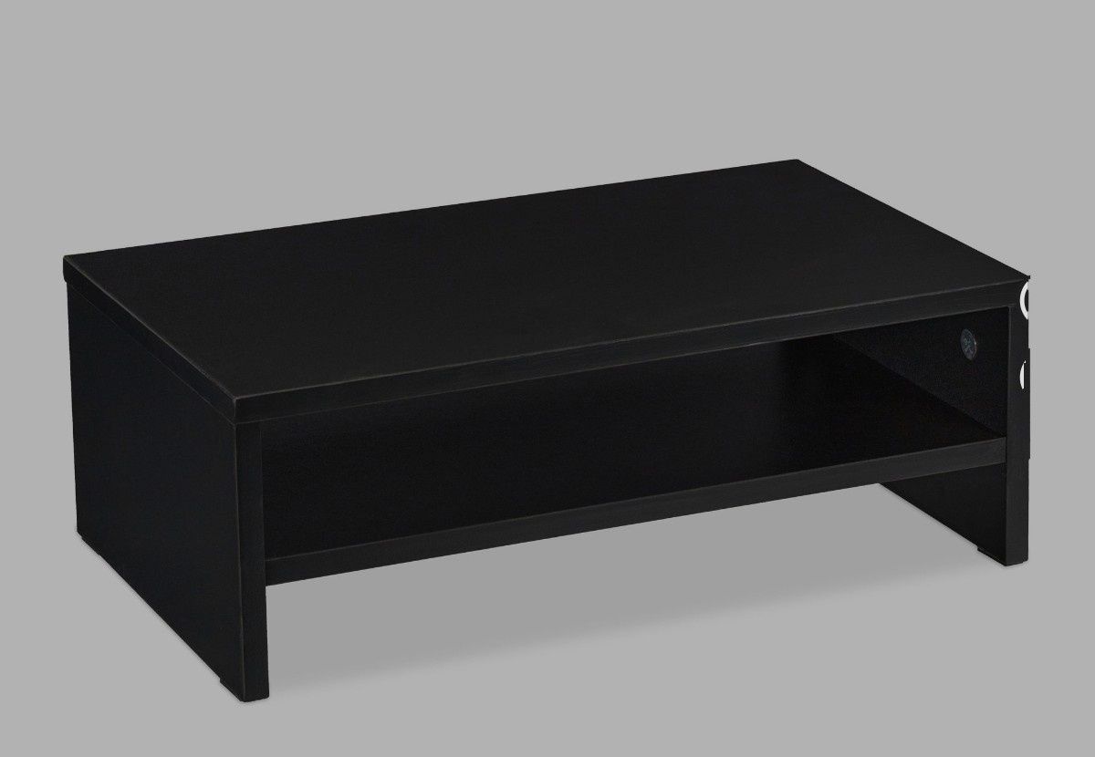 Czarna podstawka pod monitor