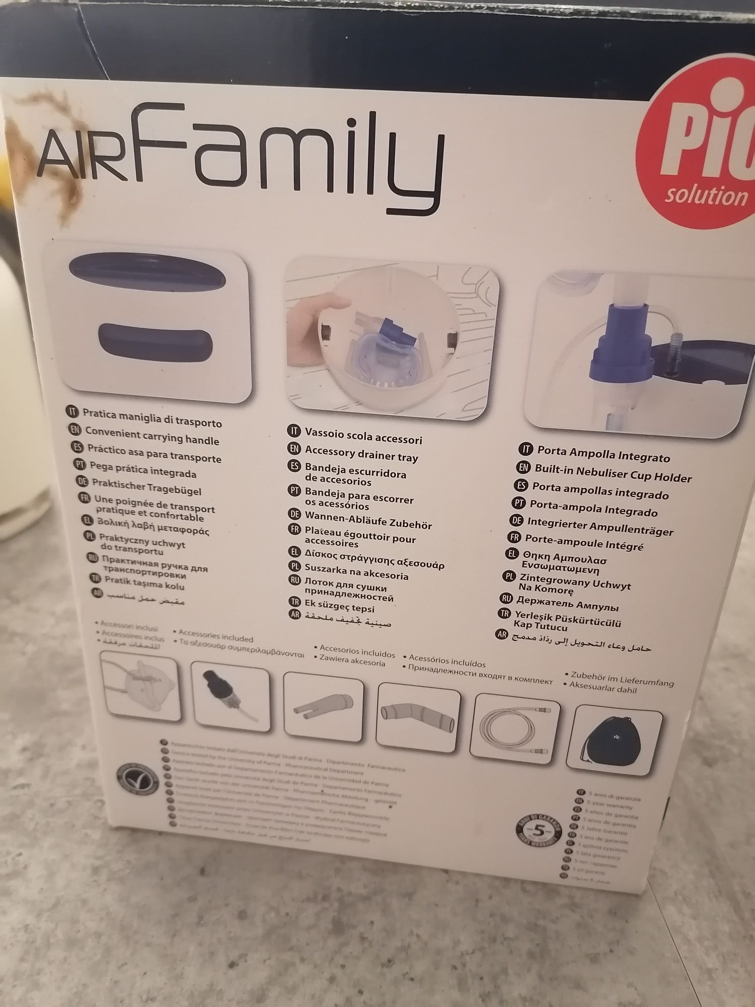 Aerossol de êmbolo AirFamily Pic solution