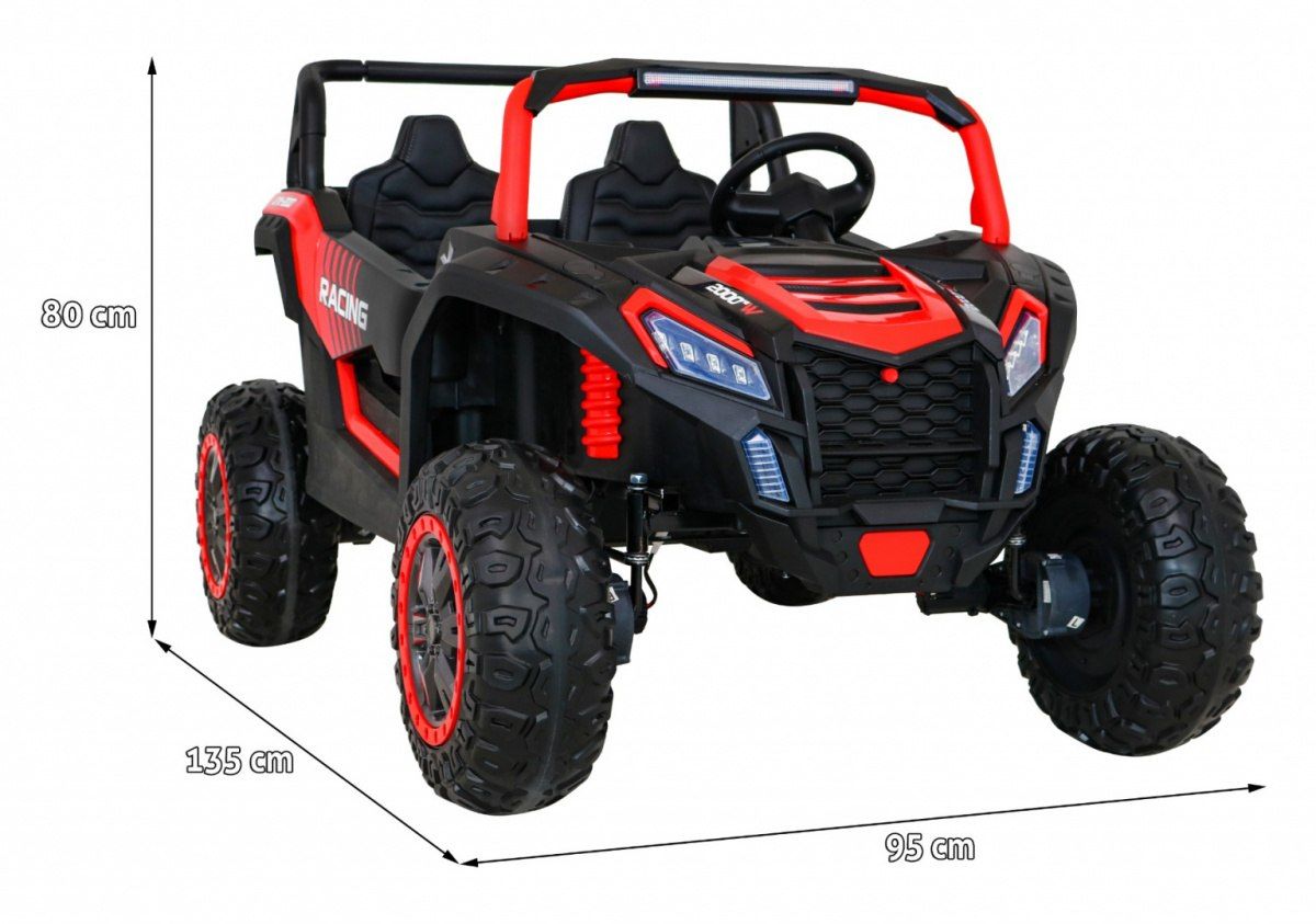 24V  Pilot 2osobowy 4x200W samochód Auto na akumulator Buggy ATV