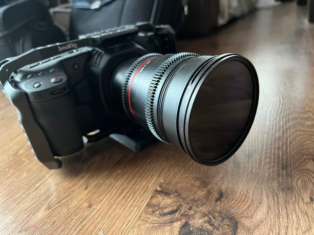 Blackmagic 4K /klatka/OBIEKTYW SAMYANG 16mm T2.2 /zestaw BMPCC 4K