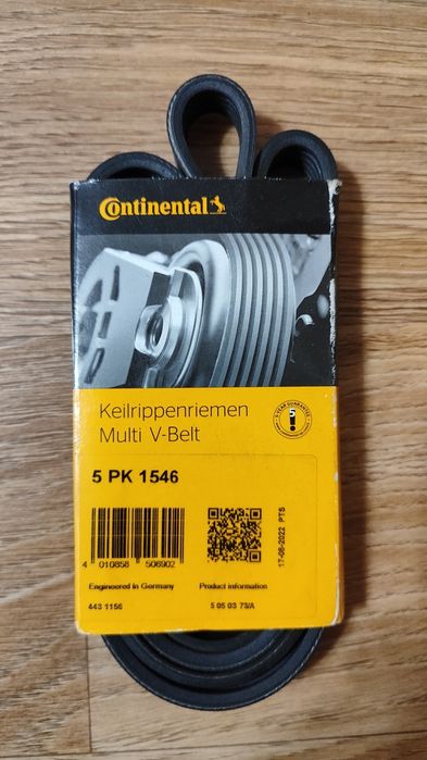 Полікліновий/серпантиновий ремінь Continental 5PK1546.