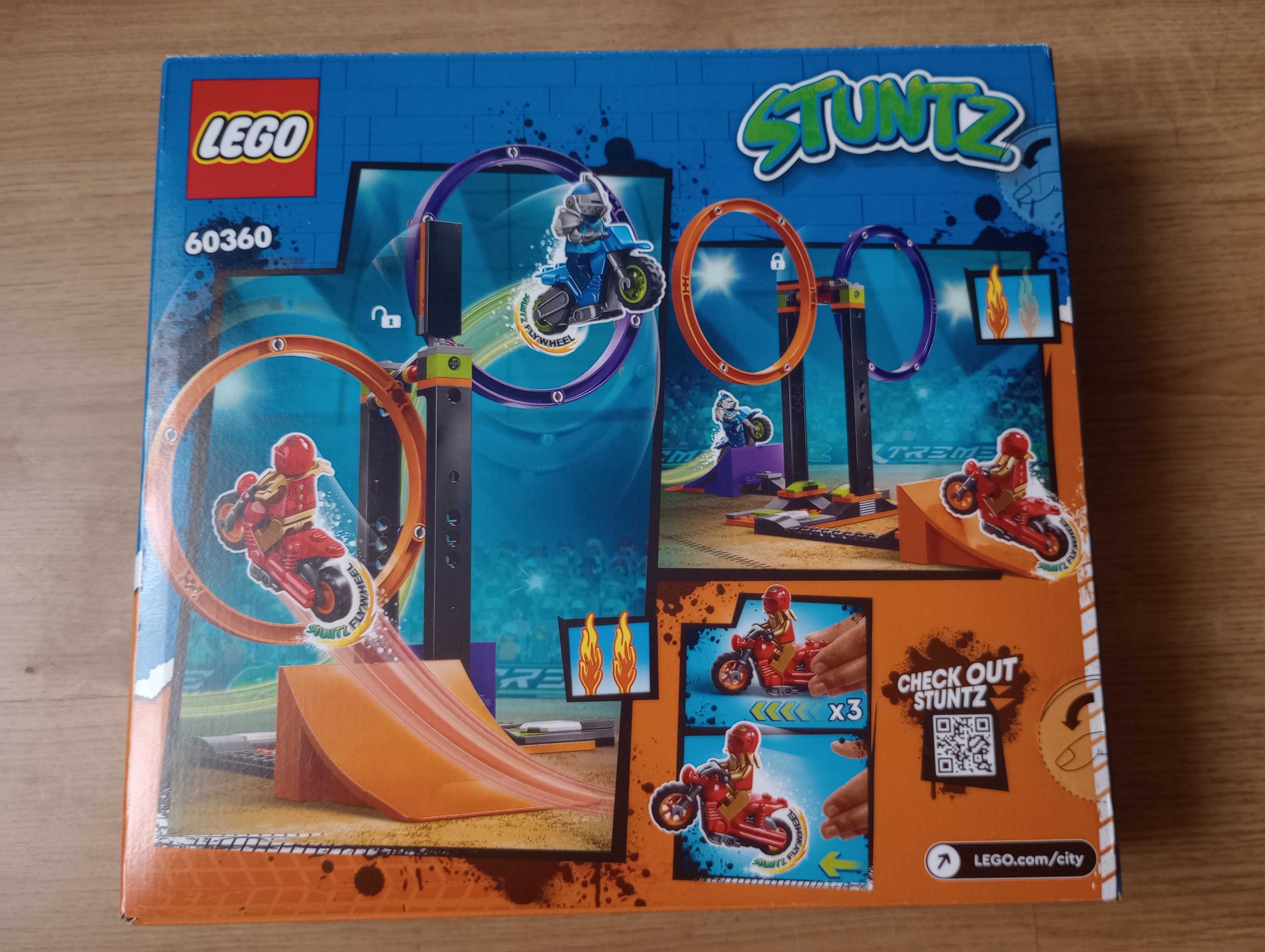 LEGO City 60360 Wyzwanie kaskaderskie obracające się okręgi. NOWE!