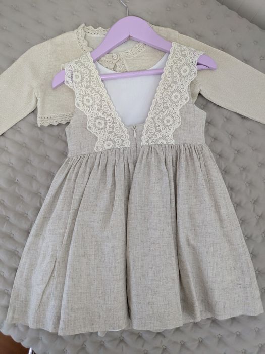 Roupa e sapatos batizado cerimónia menina 4 anos Mayoral