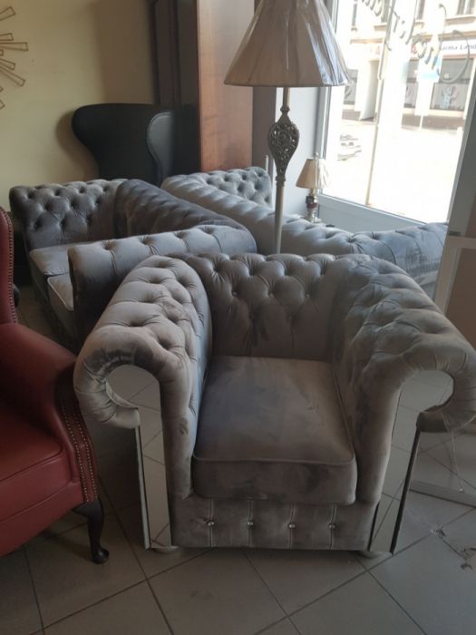 Zestaw 3+2+1 Chesterfield Mirrore , Swarovski