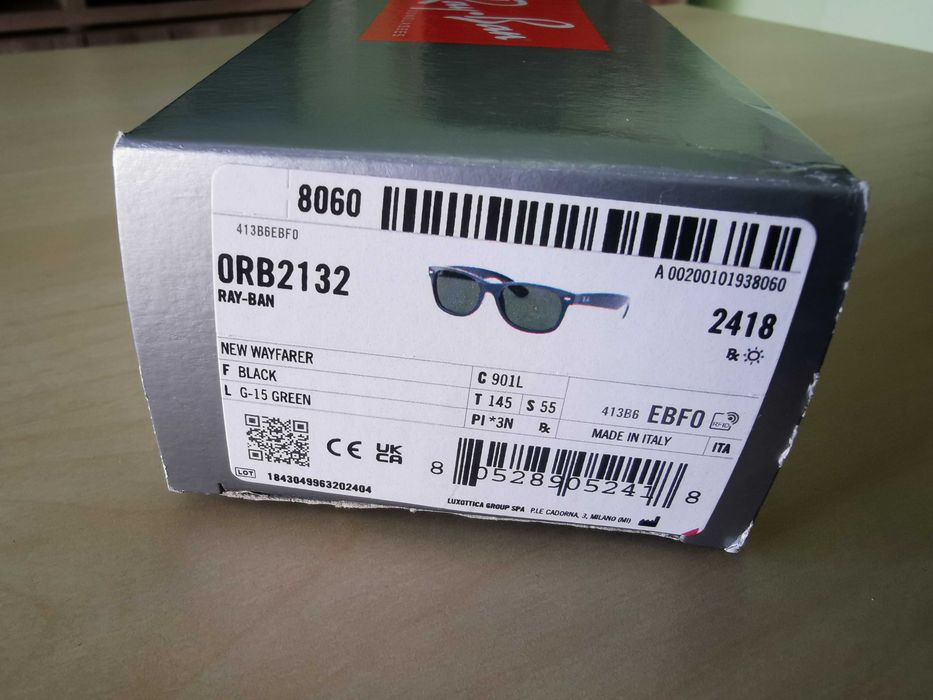 Rayban new Wayfarer 2132 / 55 / novos / originais