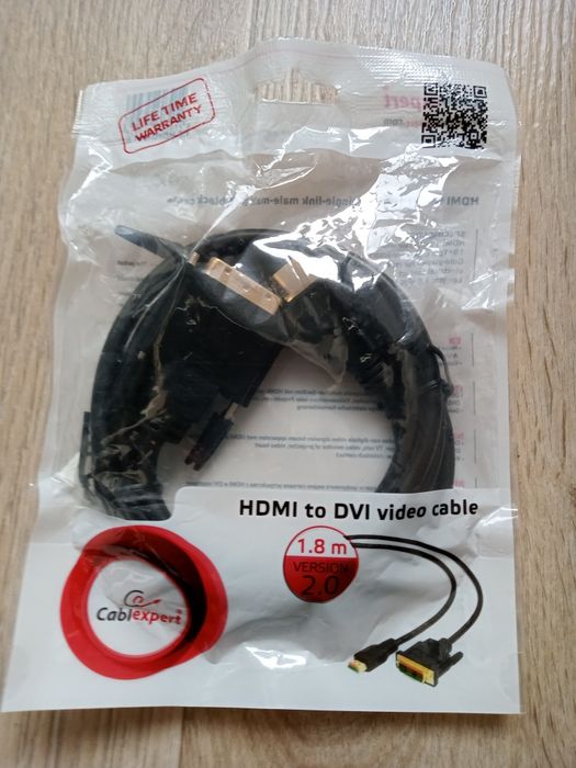 Оригинальный кабель HDMI на DVI  1.8 метра