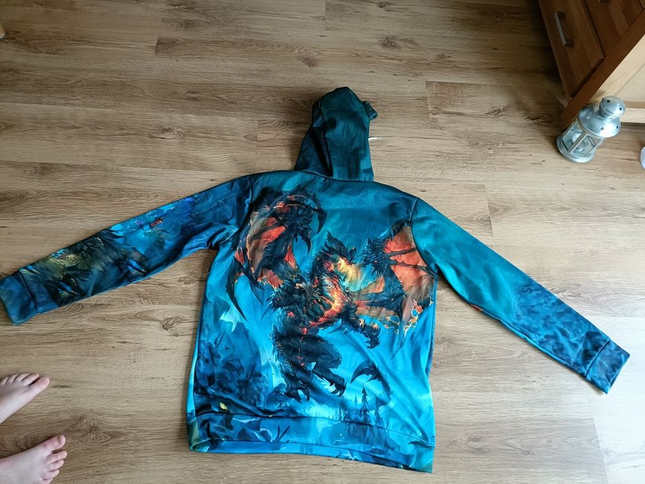 Bluza Smok M ziejący smok L dres kolorowa