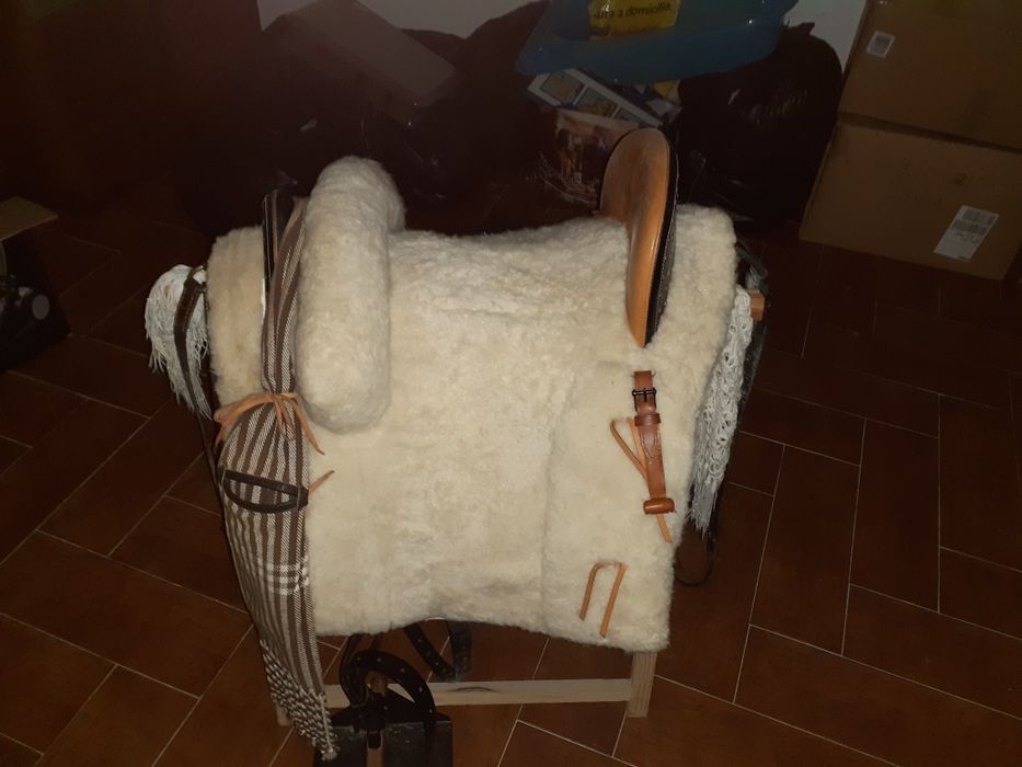 Vendo ou troco montura espanhola mista completa
