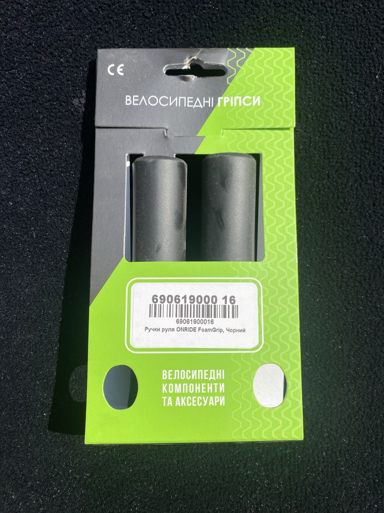Велосипедні гріпси ONRIDE FoamGrip, Чорний