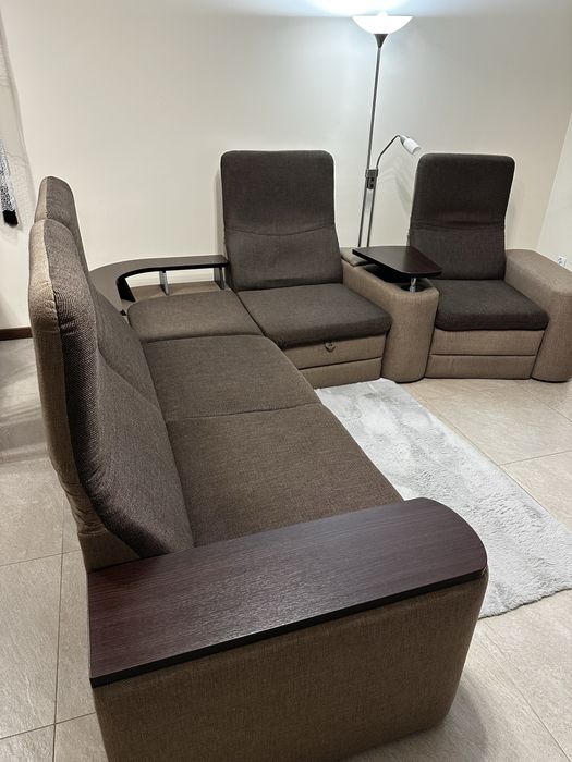 Narożnik modułowy z funkcją spania 280x250