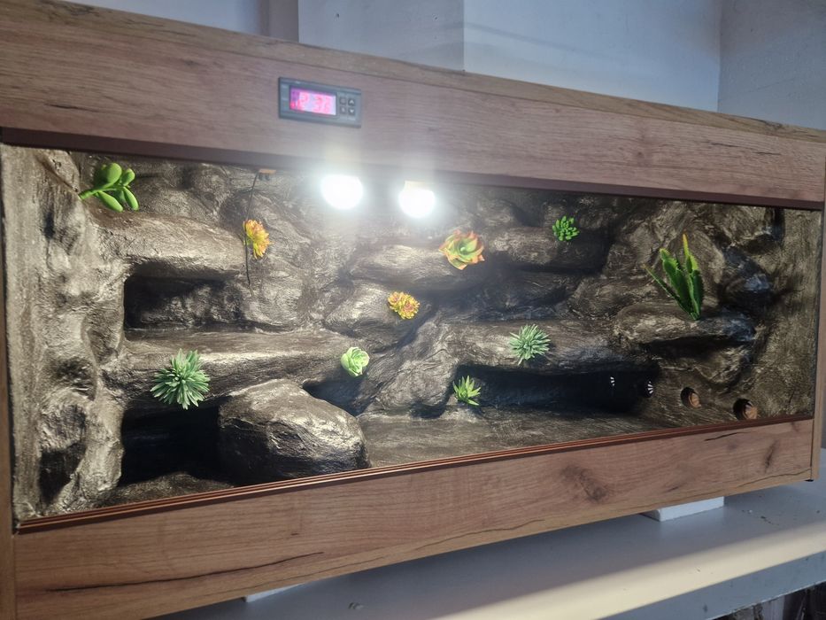Terrarium dla gekona agamy dostępne od ręki 3 lata gwarancji fv nowe