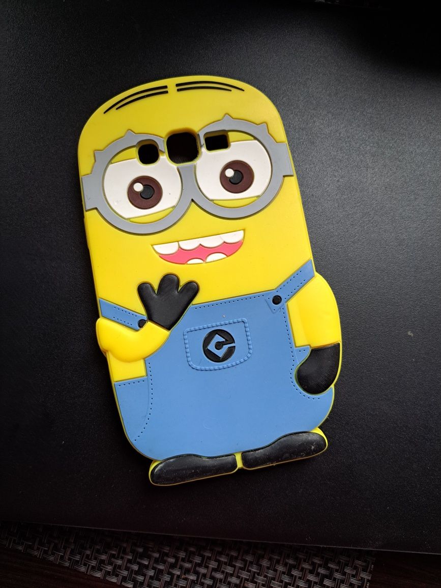 Galaxy Core Plus etui gumowe 3D minionki