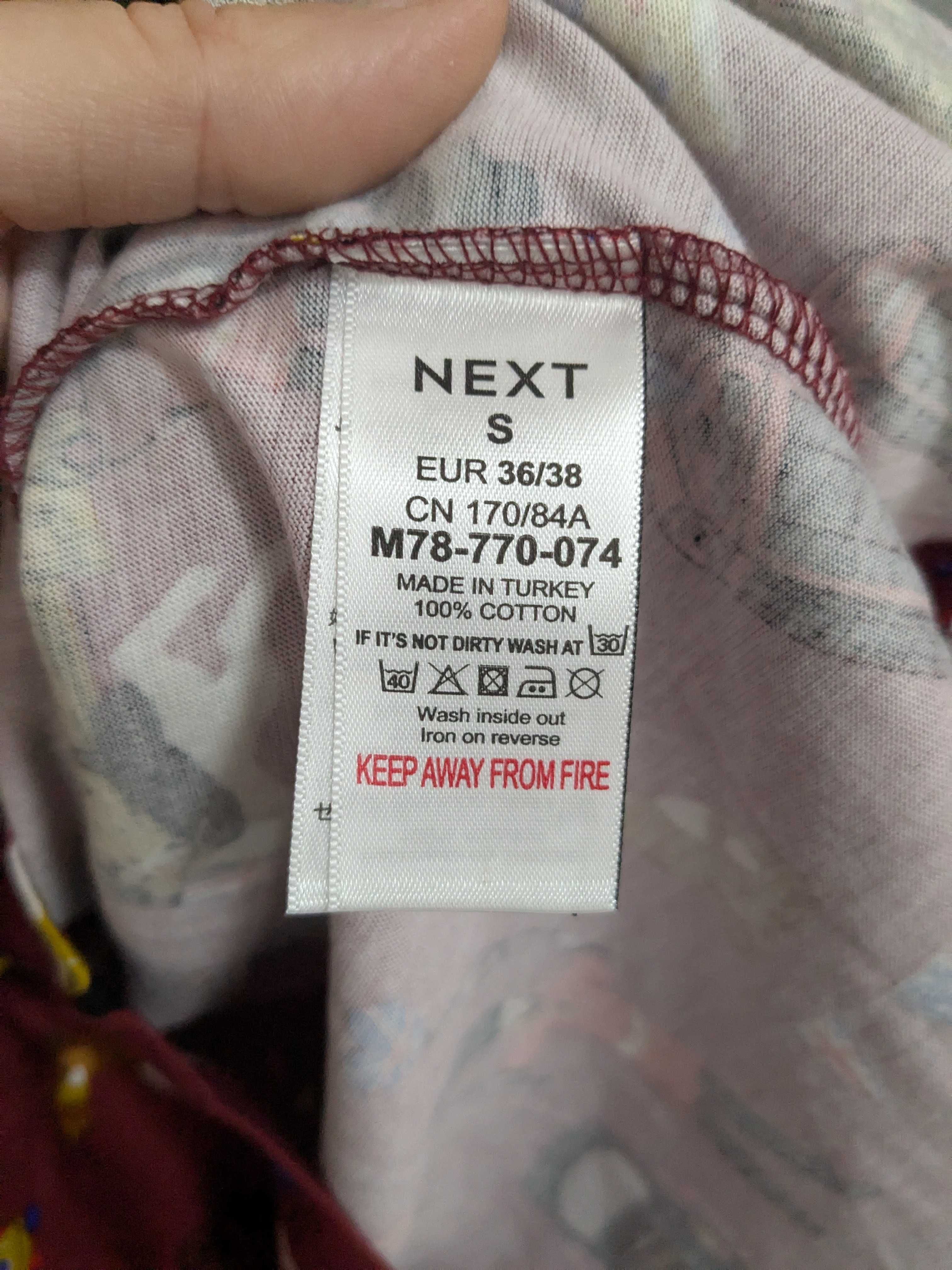 NEXT top koszulka t-shirt brytyjski wzór rozm. S