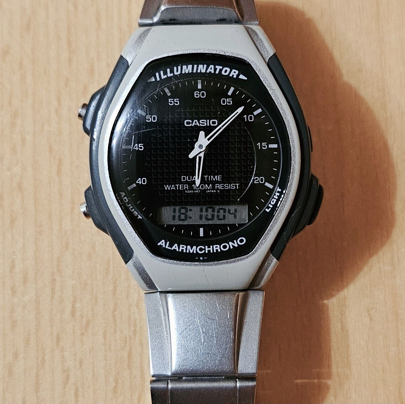 Коллекционные Casio Aq 140 w часы Касио  Illuminator Alarm Chronograph