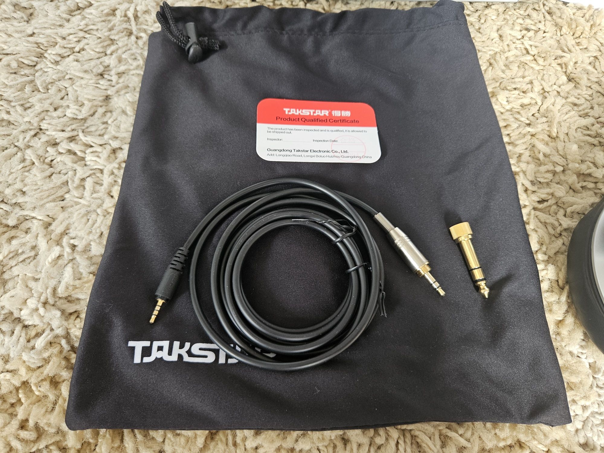 Słuchawki Takstar pro 82 i USB DAC Audioquest Dragonfly Black