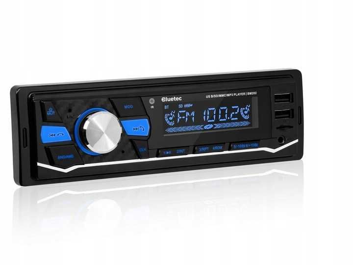 Radio samochodowe bluetooth 5.0 usb sd aux mp3 mikrofon pilot kolory
