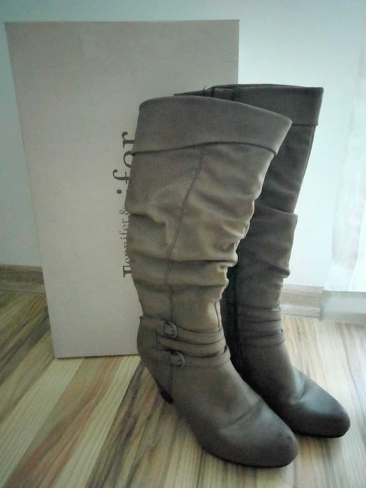 Buty Jennifer kozaki 38 ciemny beż