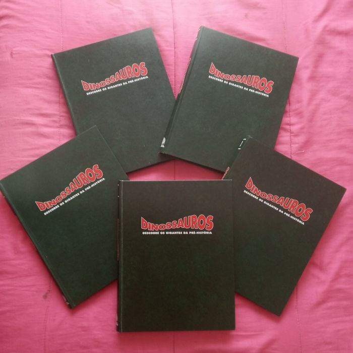 5 Volumes DINOSSAUROS ( Completa ) lote ouro