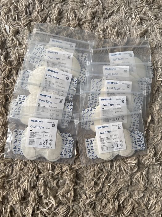 Plastry Medtronic Oval Tape . 100sztuk,  10opakowań.
