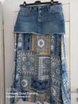 Spódnica jeans z wiskozą