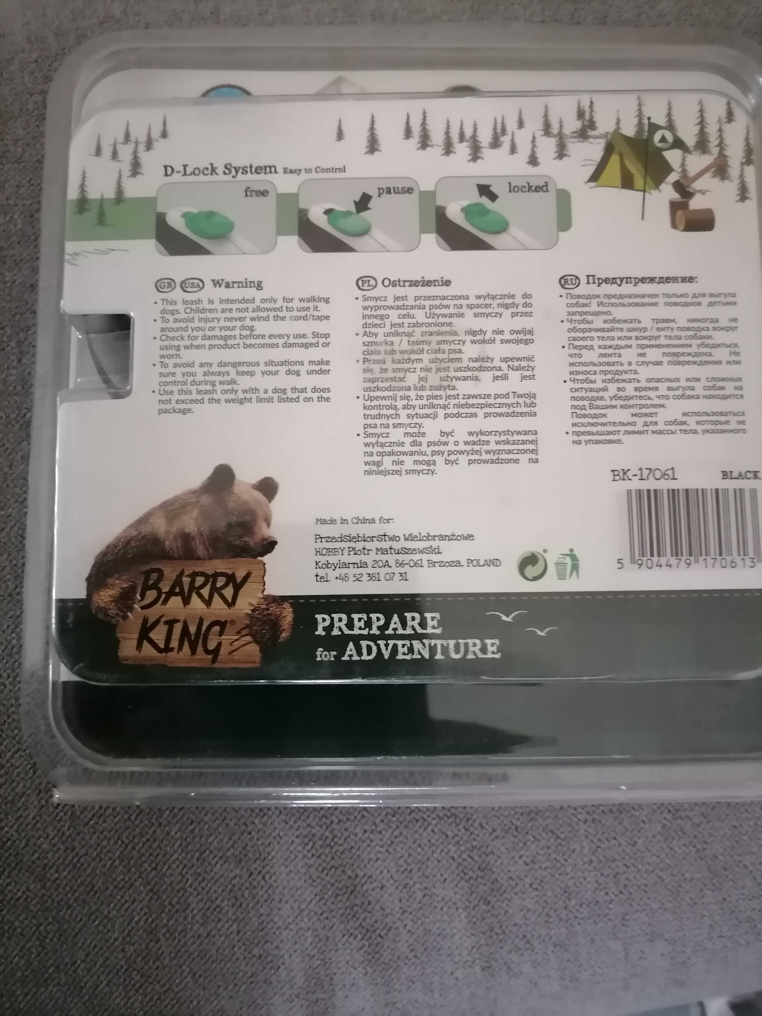 Smycz automatyczna Barry King XS
