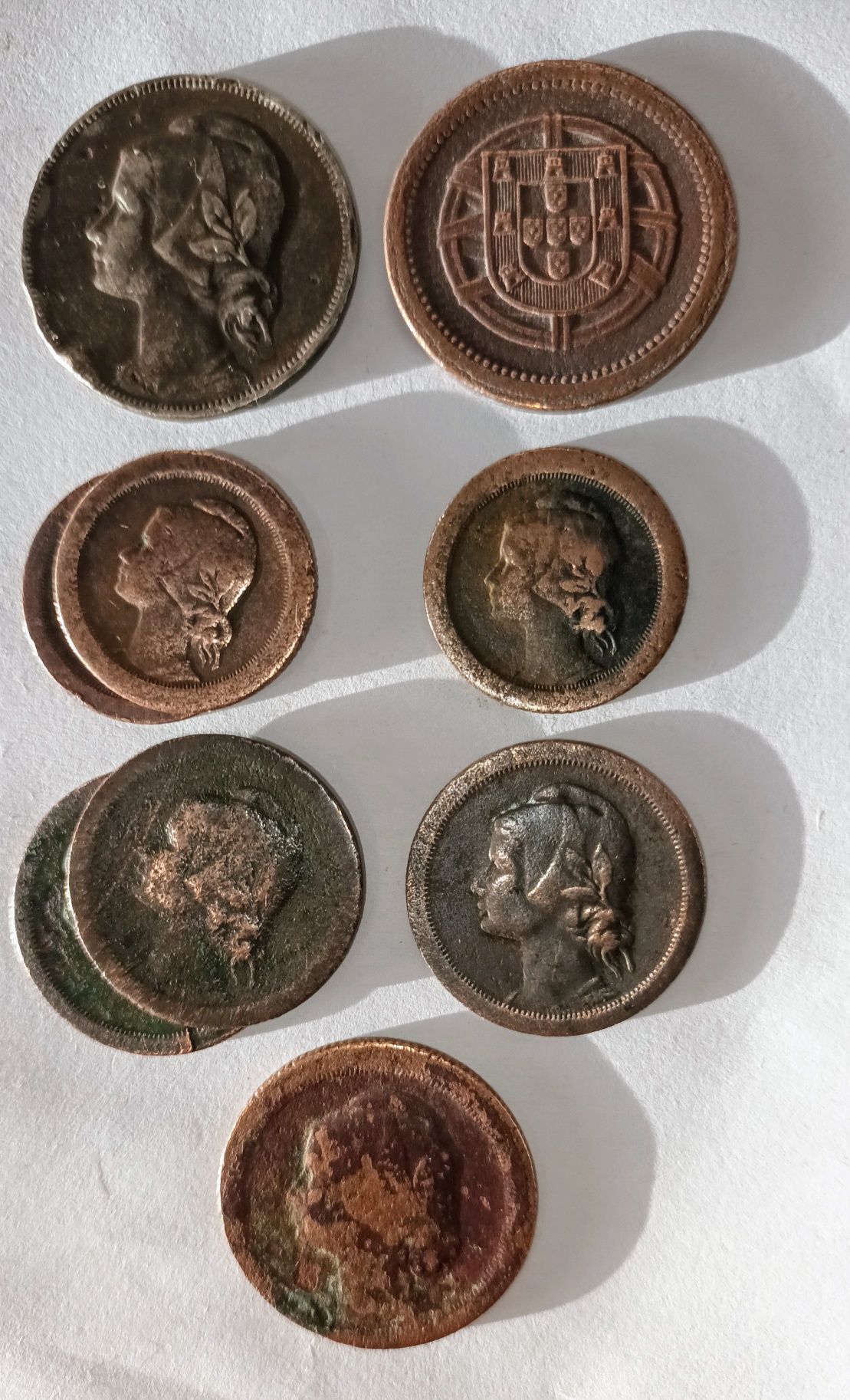 PT- 4 cent.- 1917 ; 5 cent.- 1921/ 24/ 27; 10 cent.- 1925/26;  20c.-24