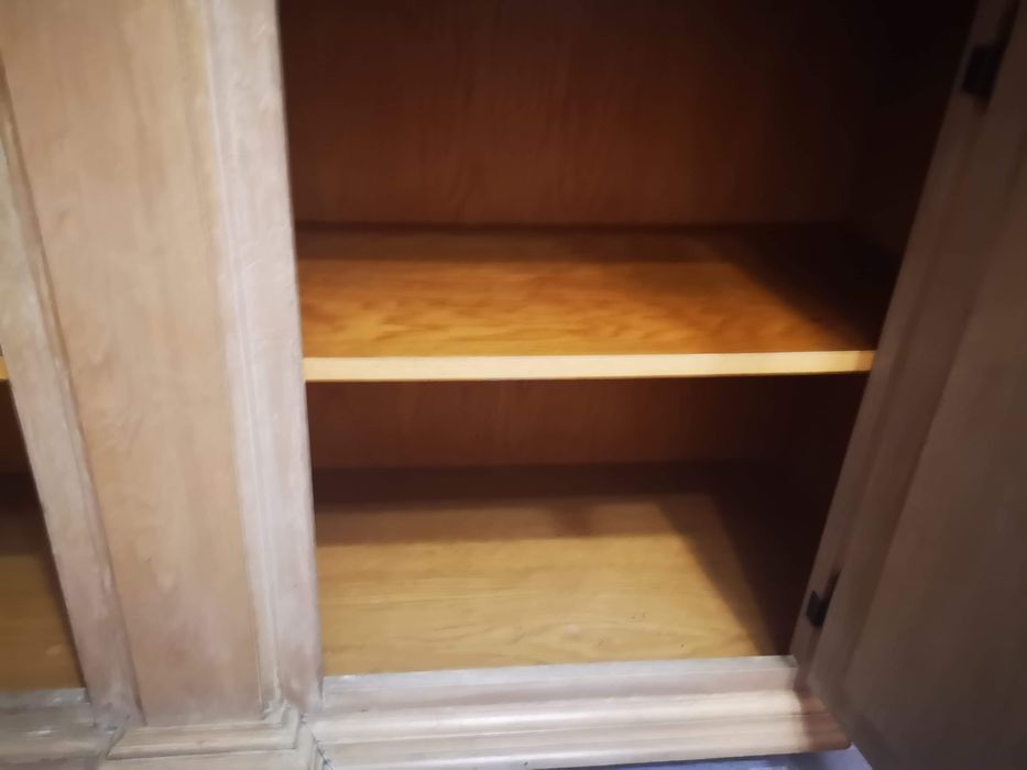 Komoda szafa witryna podswietlana kredens dąb rustykalny