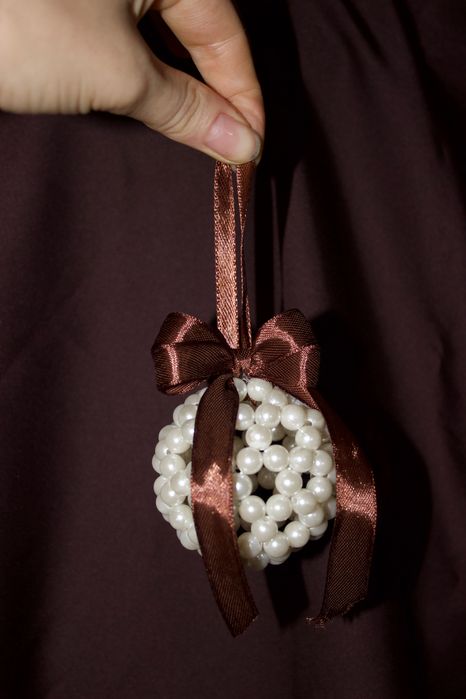 Новорічні іграшки з намистин