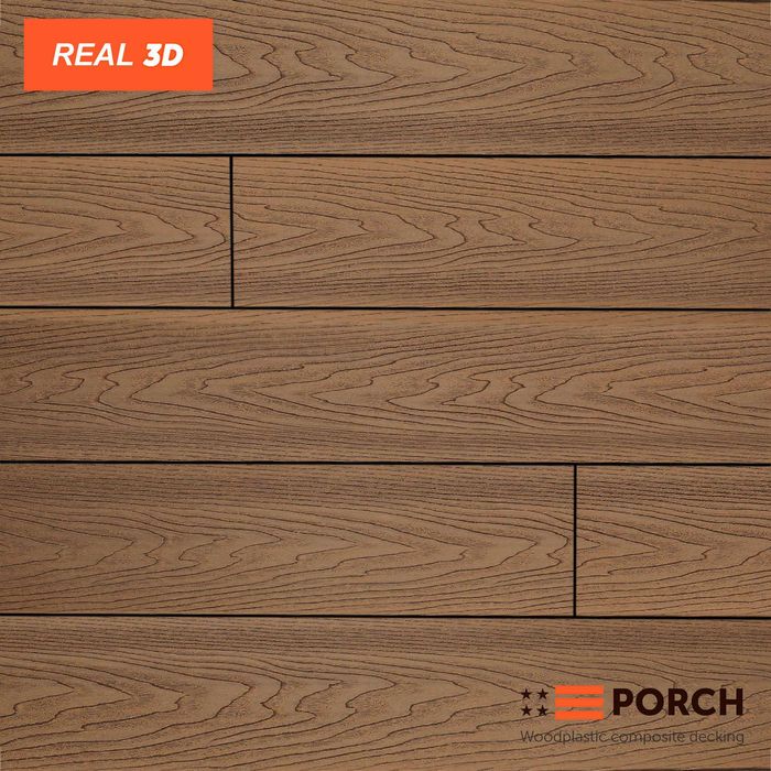 Композитна дошка ДПК Porch Real 3D від постачальника!