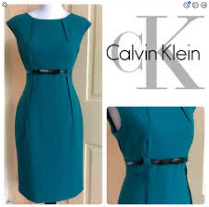 Бірюзова сукня футляр Calvin Klein оригінал з підкладкою класика