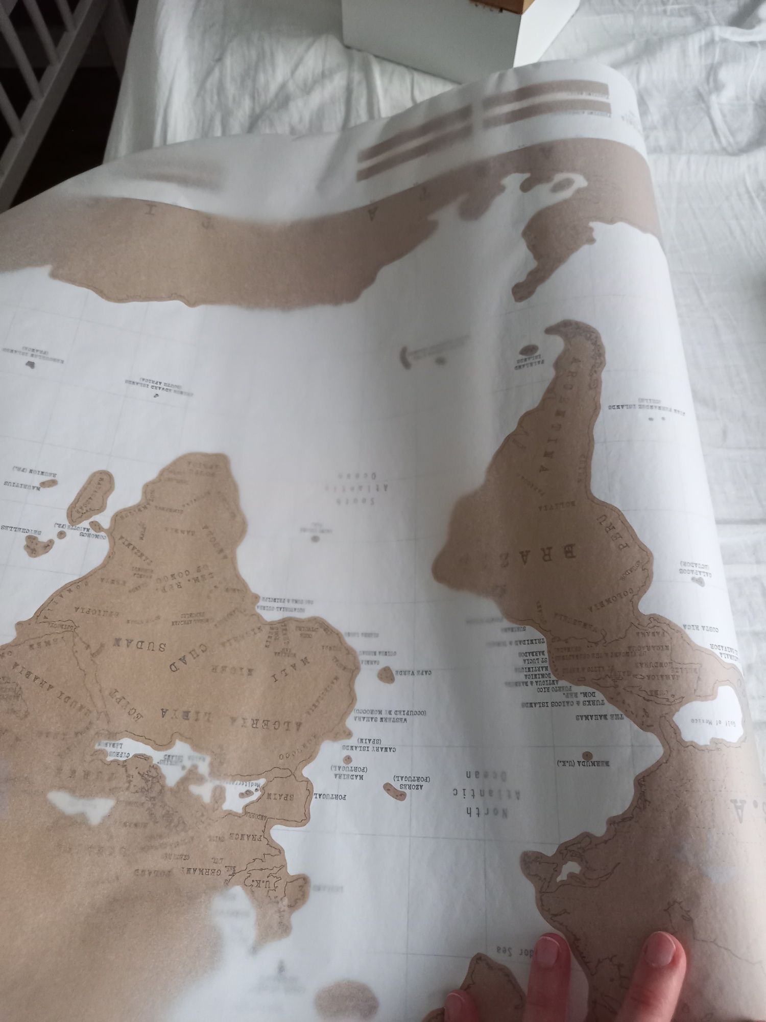 Nowa Scrachmap mapa świata zdrapka dla podróżnika