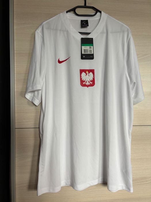 Rzadka koszulka Polski w piłce nożnej, rozmiar XL, męska, Nike